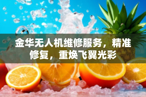 金华无人机维修服务，精准修复，重焕飞翼光彩