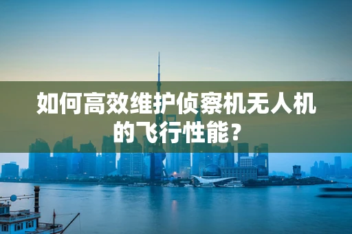 如何高效维护侦察机无人机的飞行性能？