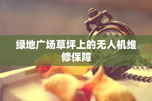 绿地广场草坪上的无人机维修保障