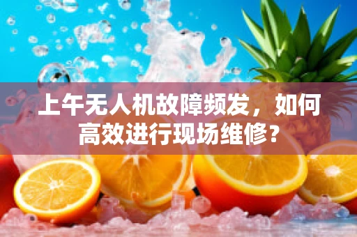 上午无人机故障频发，如何高效进行现场维修？