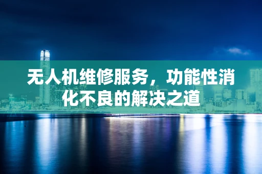 无人机维修服务，功能性消化不良的解决之道