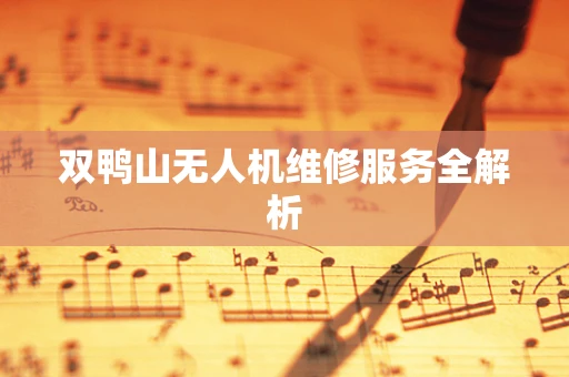 双鸭山无人机维修服务全解析