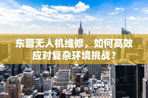 东营无人机维修，如何高效应对复杂环境挑战？