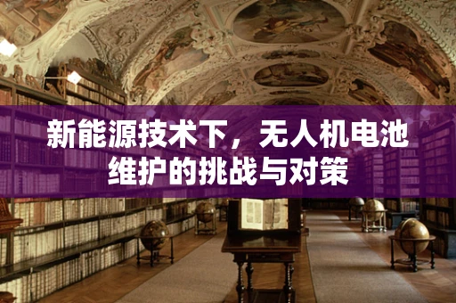 新能源技术下，无人机电池维护的挑战与对策