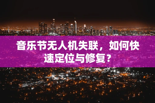 音乐节无人机失联，如何快速定位与修复？