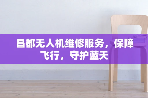 昌都无人机维修服务，保障飞行，守护蓝天