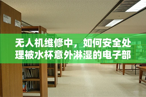 无人机维修中，如何安全处理被水杯意外淋湿的电子部件？