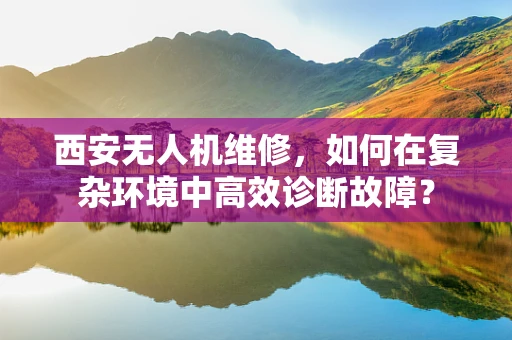 西安无人机维修，如何在复杂环境中高效诊断故障？