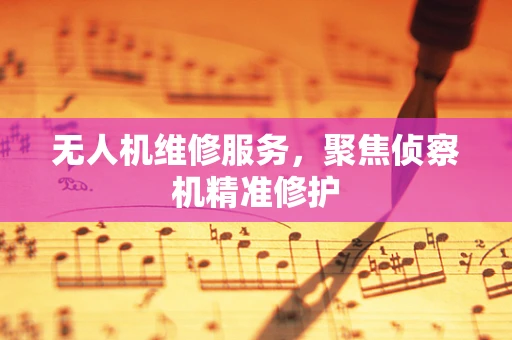 无人机维修服务，聚焦侦察机精准修护