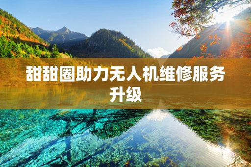 甜甜圈助力无人机维修服务升级