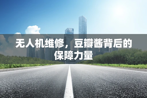 无人机维修，豆瓣酱背后的保障力量