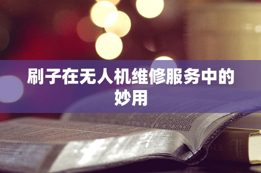 刷子在无人机维修服务中的妙用