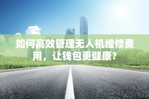 如何高效管理无人机维修费用，让钱包更健康？