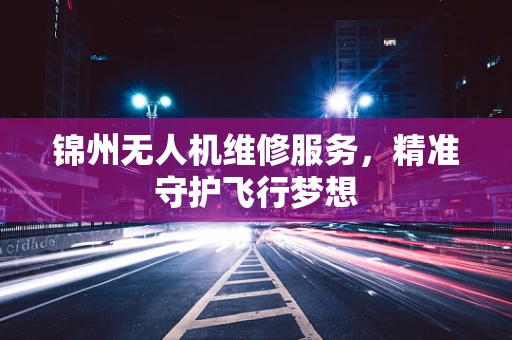 锦州无人机维修服务，精准守护飞行梦想