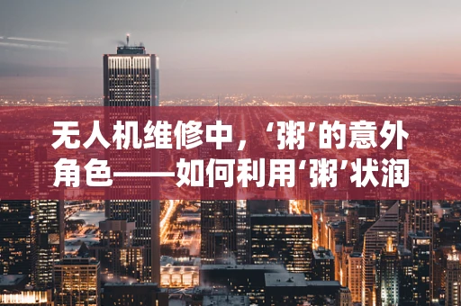 无人机维修中，‘粥’的意外角色——如何利用‘粥’状润滑剂解决电机卡顿？