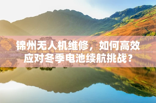锦州无人机维修，如何高效应对冬季电池续航挑战？