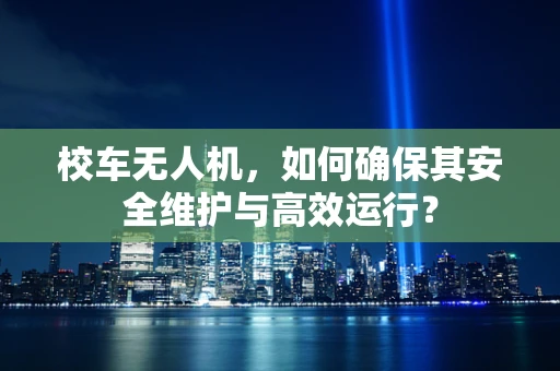 校车无人机，如何确保其安全维护与高效运行？