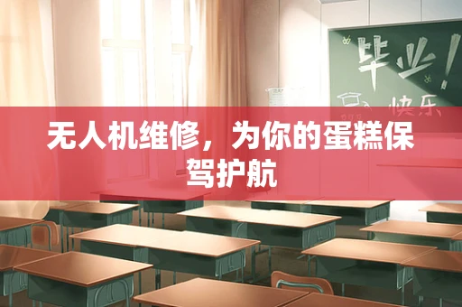 无人机维修，为你的蛋糕保驾护航