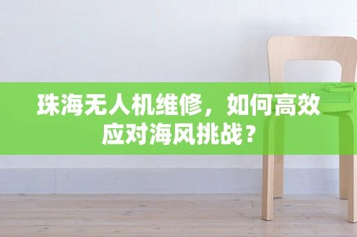 珠海无人机维修，如何高效应对海风挑战？