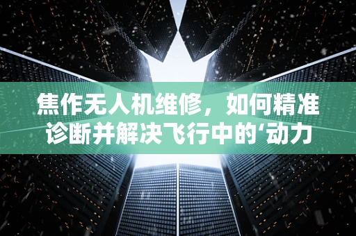焦作无人机维修，如何精准诊断并解决飞行中的‘动力不足’问题？