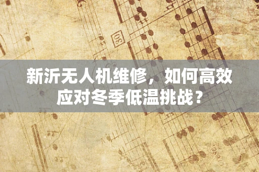 新沂无人机维修，如何高效应对冬季低温挑战？