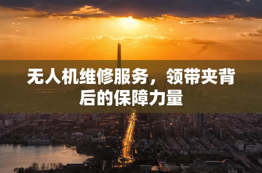 无人机维修服务，领带夹背后的保障力量