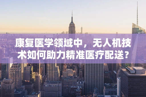 康复医学领域中，无人机技术如何助力精准医疗配送？