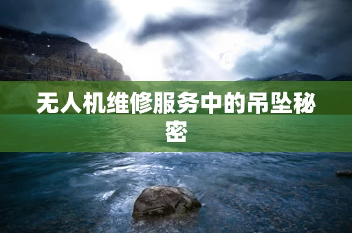 无人机维修服务中的吊坠秘密