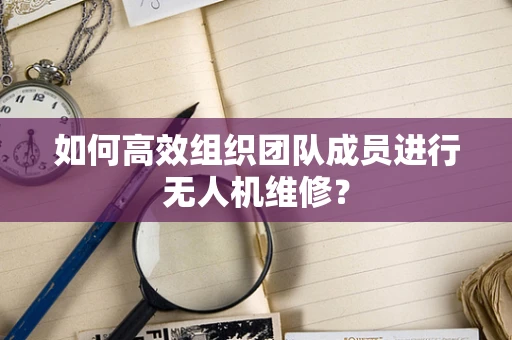 如何高效组织团队成员进行无人机维修？