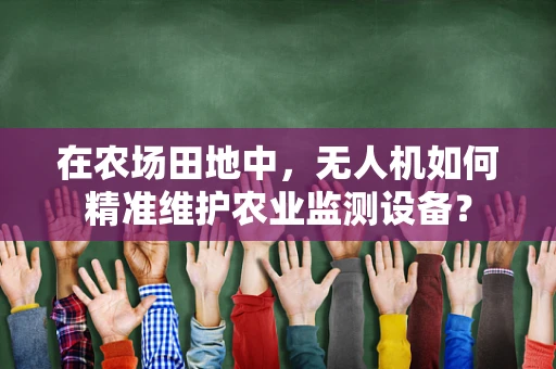 在农场田地中，无人机如何精准维护农业监测设备？