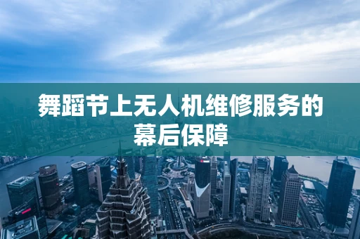 舞蹈节上无人机维修服务的幕后保障