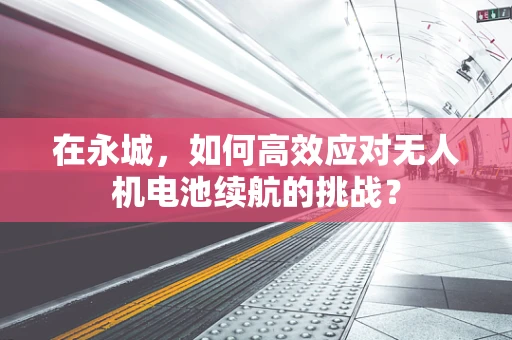 在永城，如何高效应对无人机电池续航的挑战？