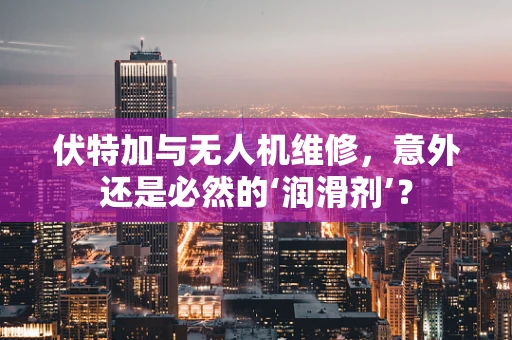 伏特加与无人机维修，意外还是必然的‘润滑剂’？