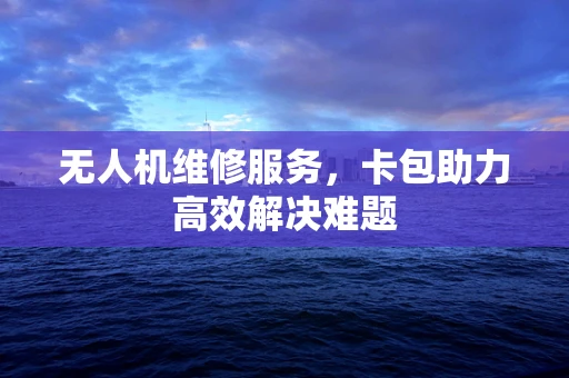 无人机维修服务，卡包助力高效解决难题