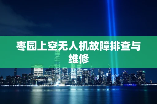 枣园上空无人机故障排查与维修