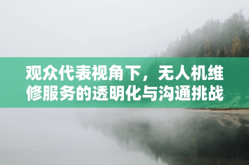 观众代表视角下，无人机维修服务的透明化与沟通挑战
