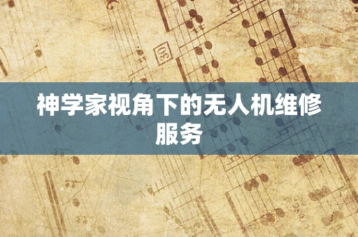 神学家视角下的无人机维修服务
