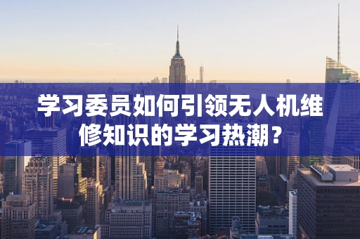 学习委员如何引领无人机维修知识的学习热潮？