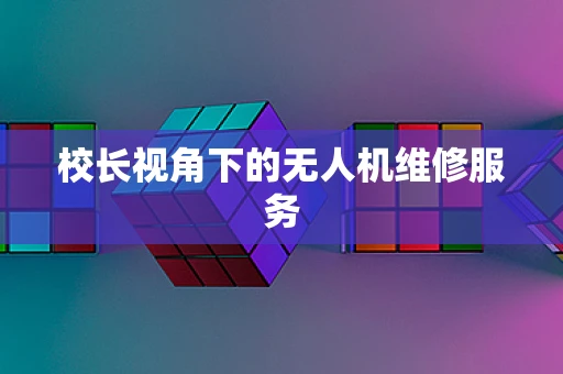 校长视角下的无人机维修服务