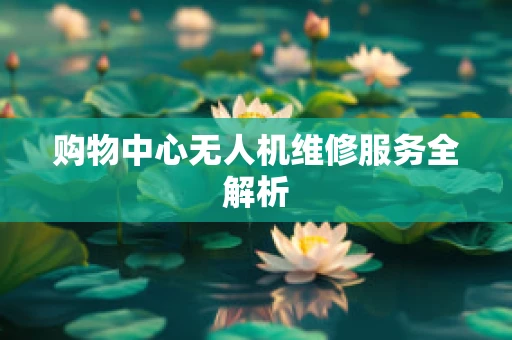 购物中心无人机维修服务全解析