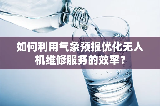 如何利用气象预报优化无人机维修服务的效率？