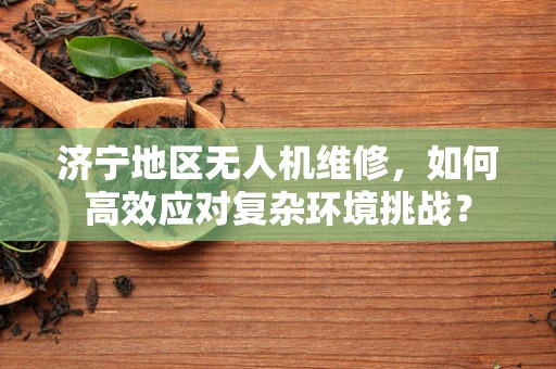 济宁地区无人机维修，如何高效应对复杂环境挑战？