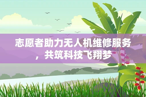 志愿者助力无人机维修服务，共筑科技飞翔梦