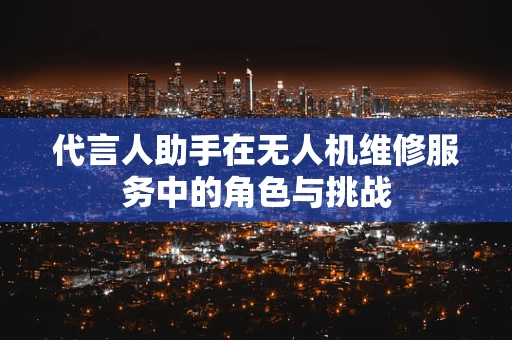 代言人助手在无人机维修服务中的角色与挑战