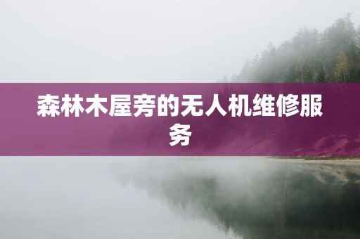 森林木屋旁的无人机维修服务