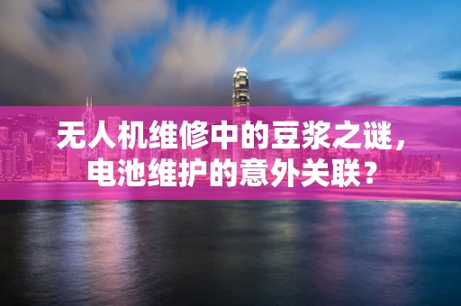 无人机维修中的豆浆之谜，电池维护的意外关联？