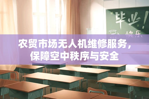 农贸市场无人机维修服务，保障空中秩序与安全