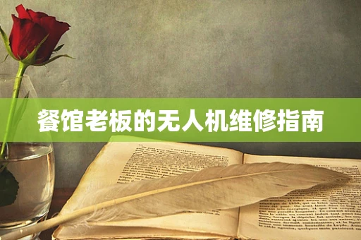 餐馆老板的无人机维修指南