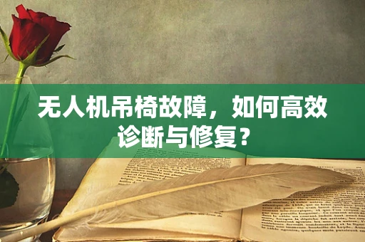 无人机吊椅故障，如何高效诊断与修复？
