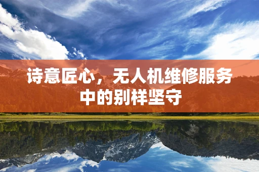 诗意匠心，无人机维修服务中的别样坚守